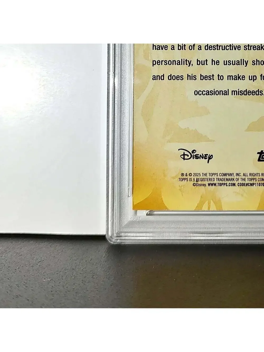 Figaro 2025 Topps Disney #FF-3 Furry Friends Card Pinocchio PSA 10